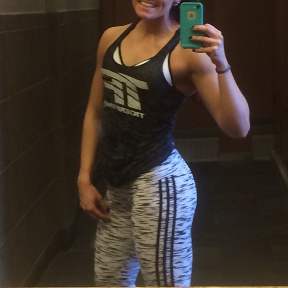 Adidas Three Stripe "white tiger" leggings - Picture 1 of 4